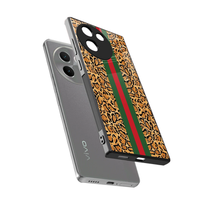 Exotic Edge sleek vivo v30e cover with tempered glass back and TPU edges