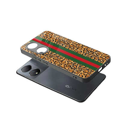 Exotic Edge sleek Vivo-y100 cover with tempered glass back and TPU edges
