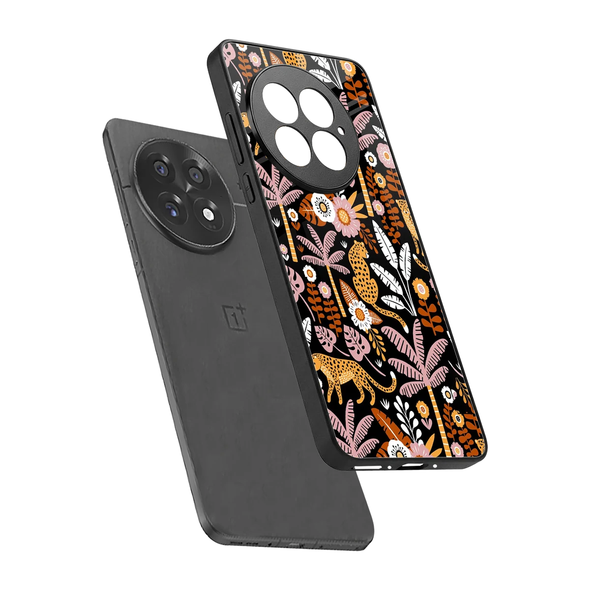 Exotic Paradise sleek oneplus 13 cover with tempered glass back and TPU edges