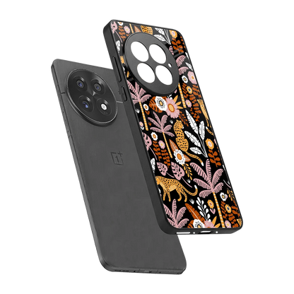 Exotic Paradise sleek oneplus 13 cover with tempered glass back and TPU edges