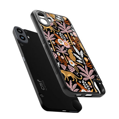Exotic Paradise sleek cmf nothing phone 1 cover with tempered glass back and TPU edges