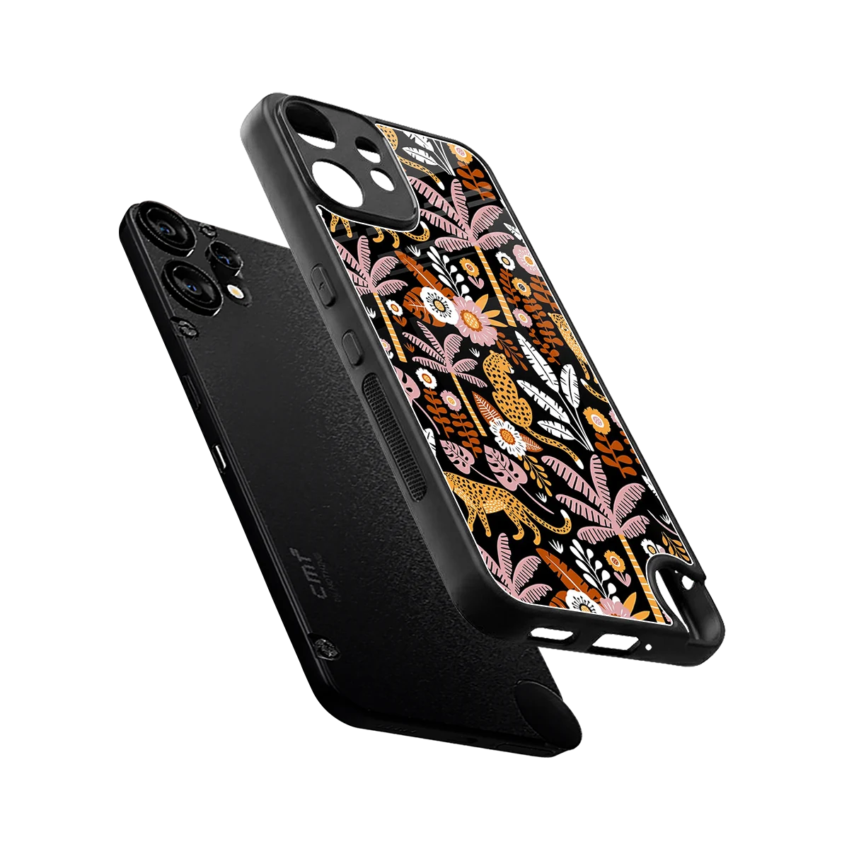 Exotic Paradise sleek cmf nothing phone 2 pro cover with tempered glass back and TPU edges