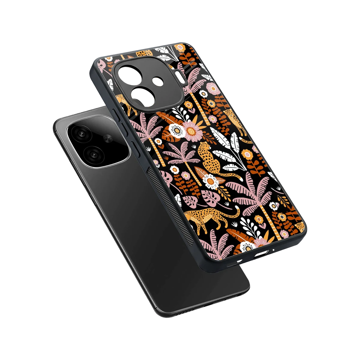 Exotic Paradise sleek iqoo neo 10r 5g cover with tempered glass back and TPU edges