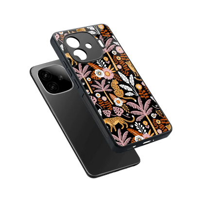 Exotic Paradise sleek iqoo neo 10r 5g cover with tempered glass back and TPU edges