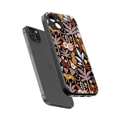 Exotic Paradise sleek iphone 14 plus cover with tempered glass back and TPU edges