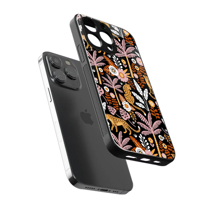 Exotic Paradise sleek iphone 15 pro max cover with tempered glass back and TPU edges