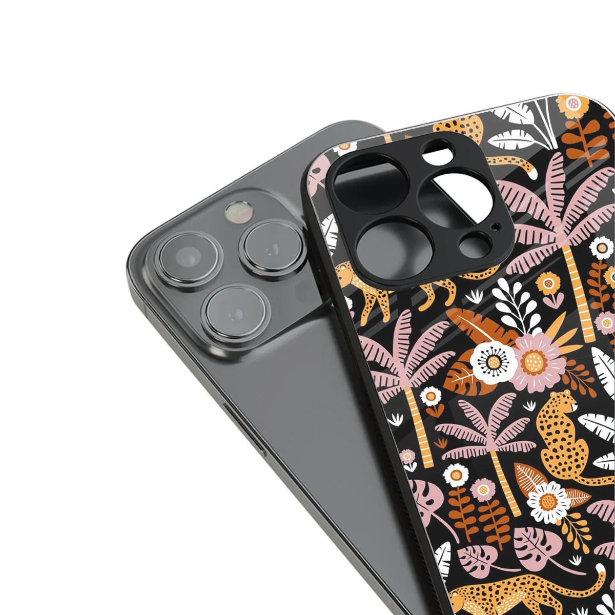 Exotic Paradise stylish phone case for iphone 14 pro max | glossy glass and slim fit