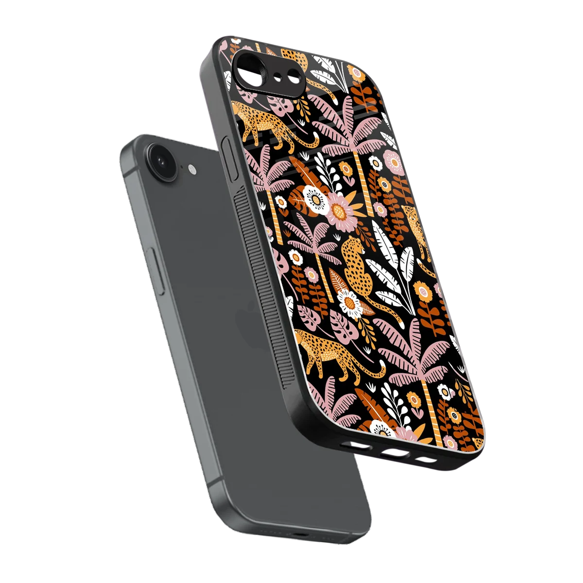 Exotic Paradise sleek iphone 17e cover with tempered glass back and TPU edges