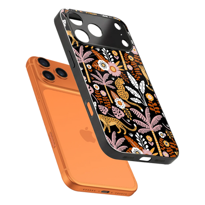 Exotic Paradise sleek iphone 17 pro cover with tempered glass back and TPU edges