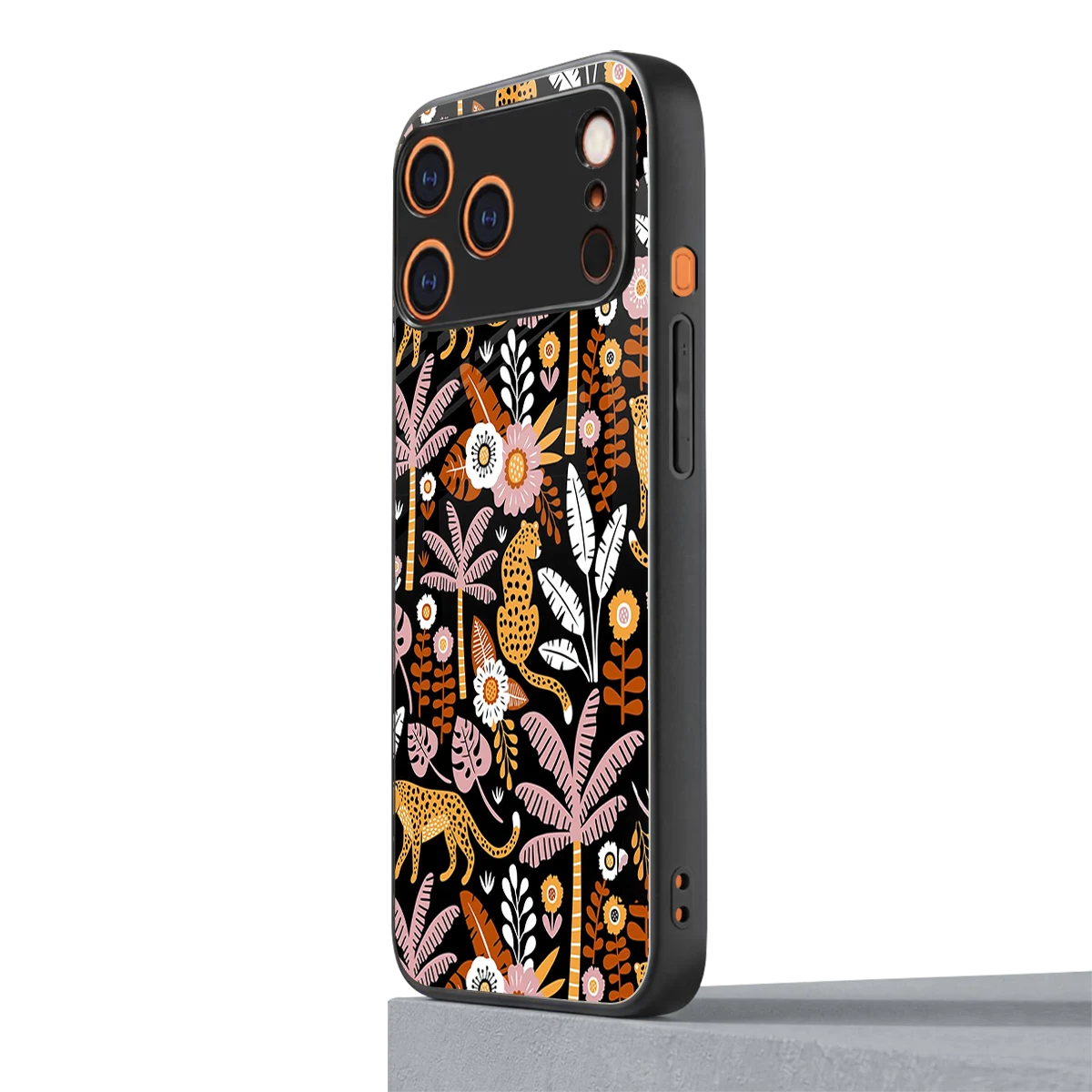 Exotic Paradise iphone 17 pro mobile cover | shockproof glass phone case