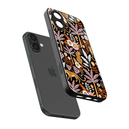 Exotic Paradise sleek iphone 17 cover with tempered glass back and TPU edges