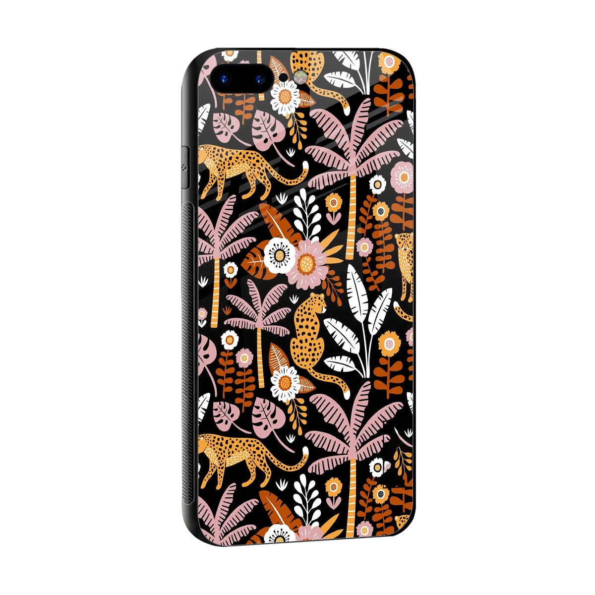 Exotic Paradise sleek iphone 8 plus cover with tempered glass back and TPU edges
