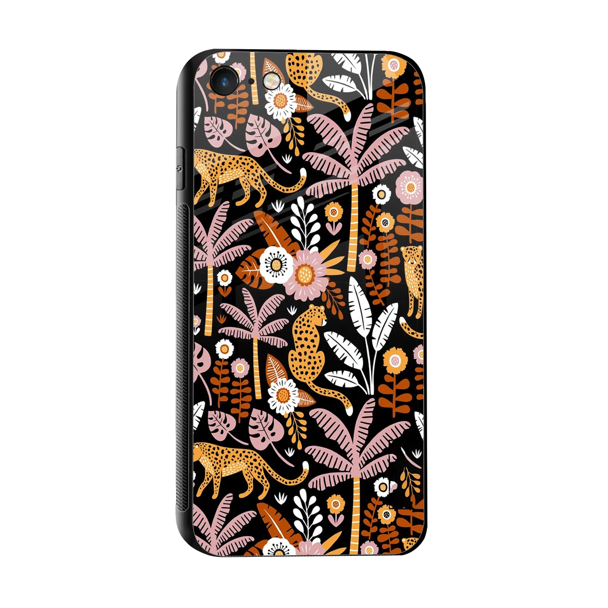 Exotic Paradise sleek iphone 7 cover with tempered glass back and TPU edges