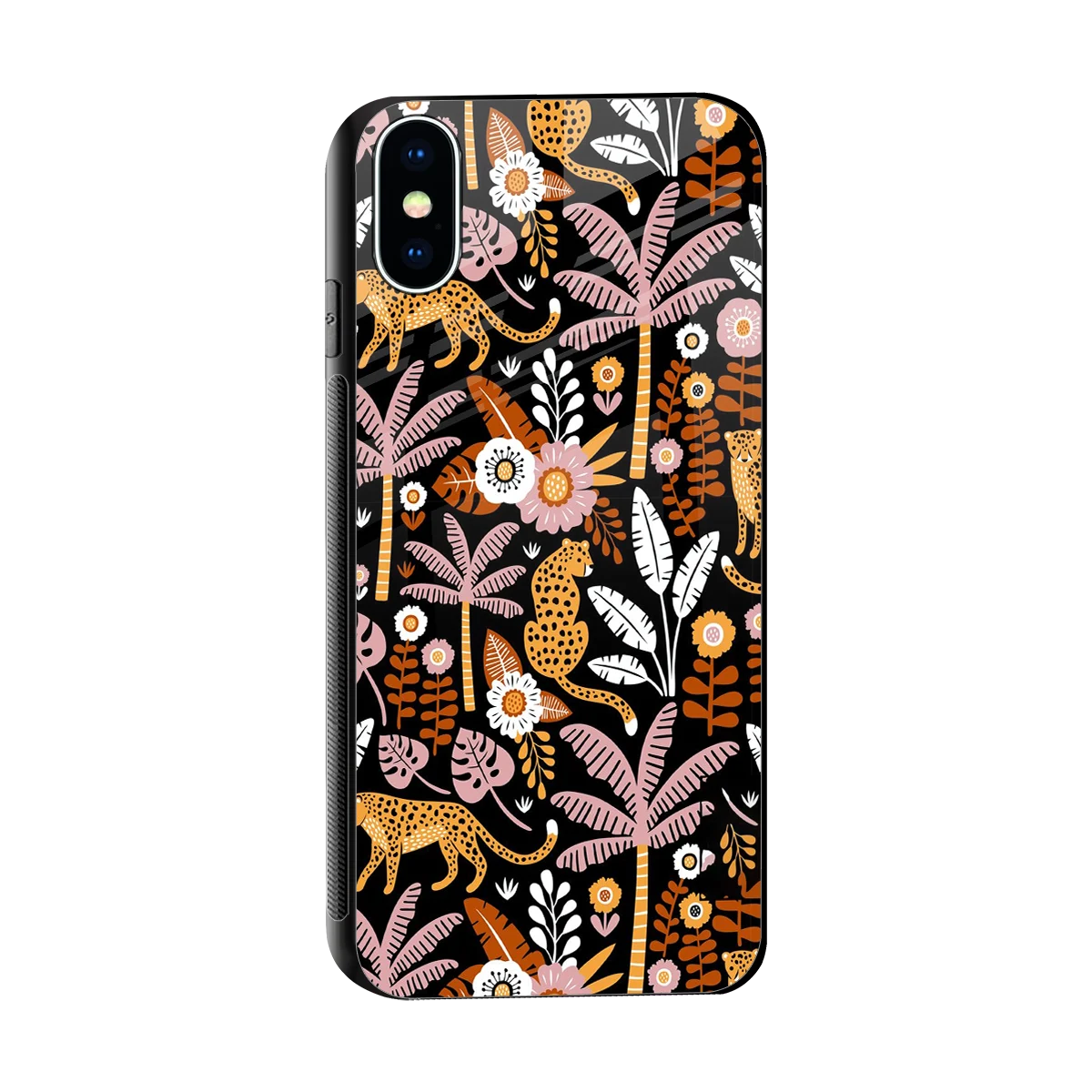Exotic Paradise sleek iphone x cover with tempered glass back and TPU edges