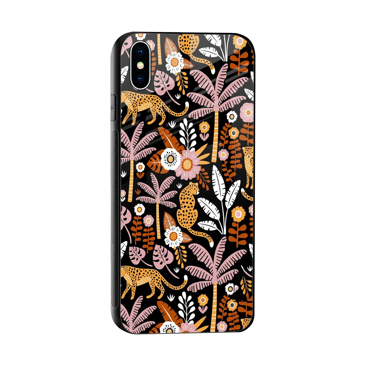 Exotic Paradise sleek iphone xs max cover with tempered glass back and TPU edges