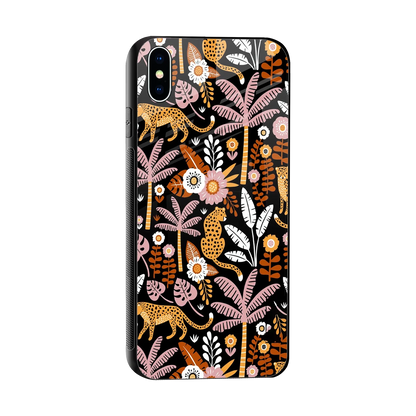 Exotic Paradise sleek iphone xs max cover with tempered glass back and TPU edges