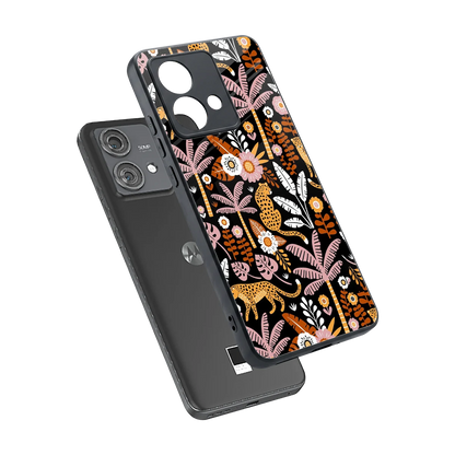 Exotic Paradise sleek motorola edge 40 neo 5g cover with tempered glass back and TPU edges