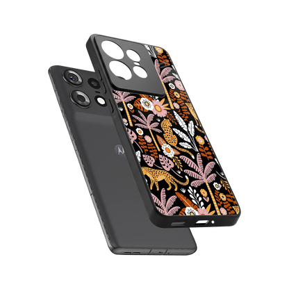 Exotic Paradise sleek motorola edge 50 pro cover with tempered glass back and TPU edges