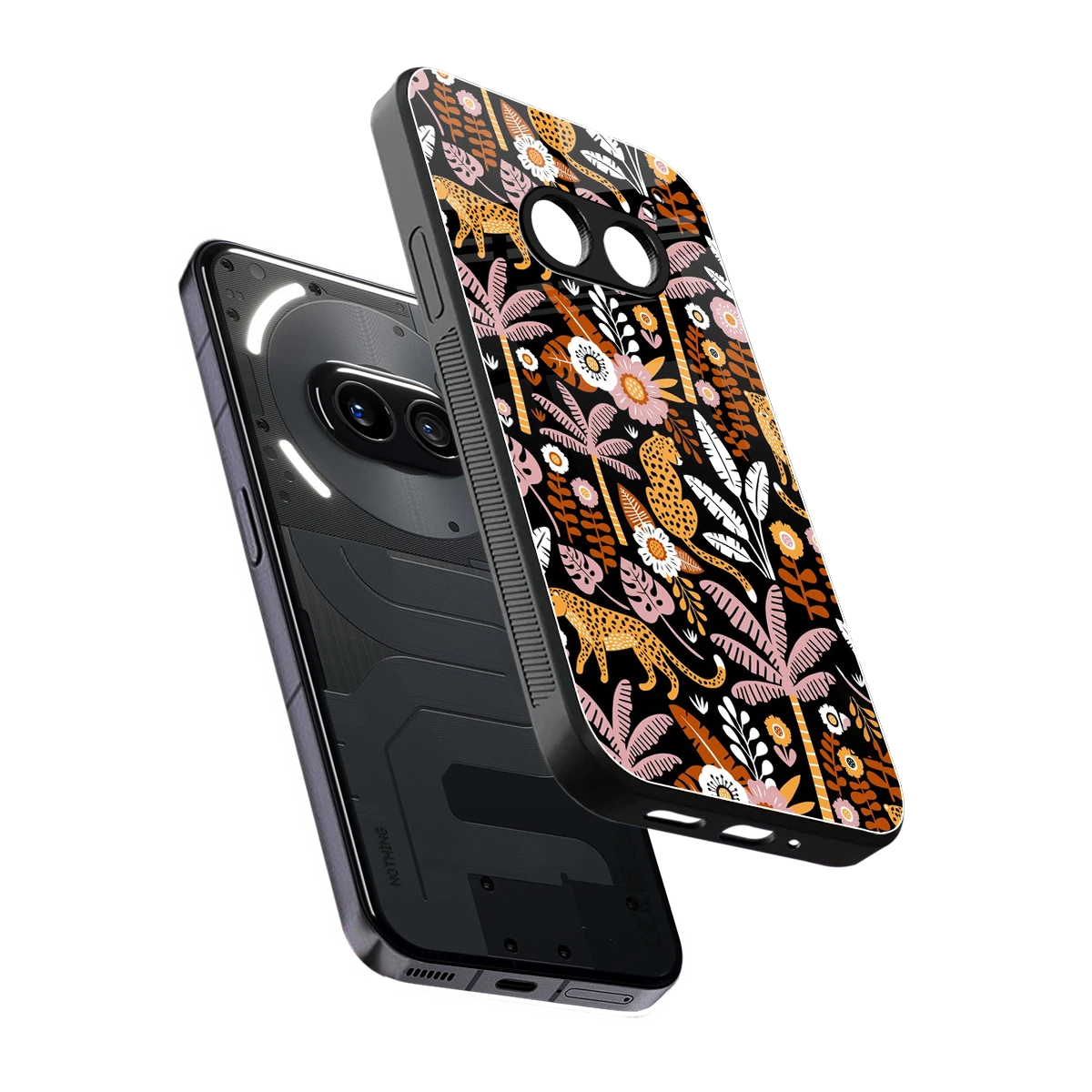 Exotic Paradise sleek nothing phone 2a plus cover with tempered glass back and TPU edges