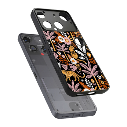 Exotic Paradise sleek nothing phone 3 cover with tempered glass back and TPU edges
