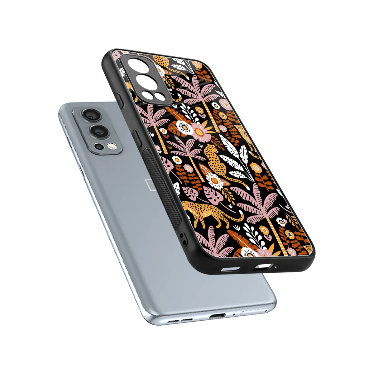 Exotic Paradise sleek oneplus nord 2 cover with tempered glass back and TPU edges