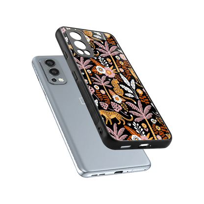 Exotic Paradise sleek oneplus nord 2 cover with tempered glass back and TPU edges