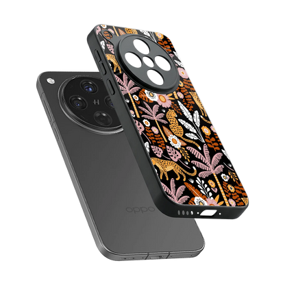 Exotic Paradise sleek oppo find x8 cover with tempered glass back and TPU edges