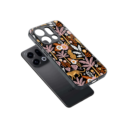 Exotic Paradise sleek oppo find x9 cover with tempered glass back and TPU edges