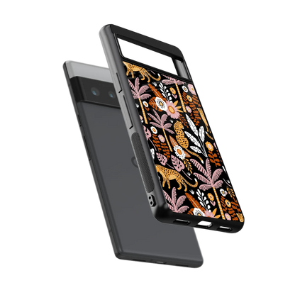 Exotic Paradise sleek google pixel 6 pro cover with tempered glass back and TPU edges