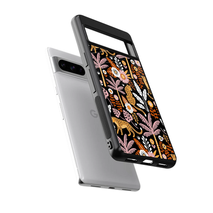 Exotic Paradise sleek google pixel 8 pro cover with tempered glass back and TPU edges