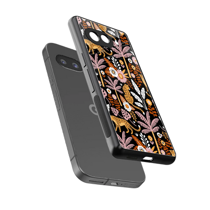Exotic Paradise sleek google pixel 10a cover with tempered glass back and TPU edges