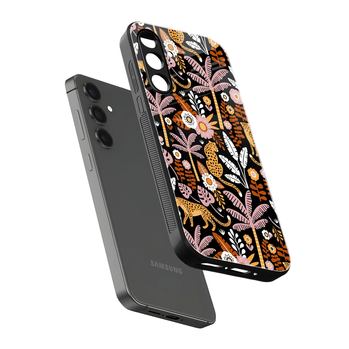 Exotic Paradise sleek samsung galaxy a55 5g cover with tempered glass back and TPU edges