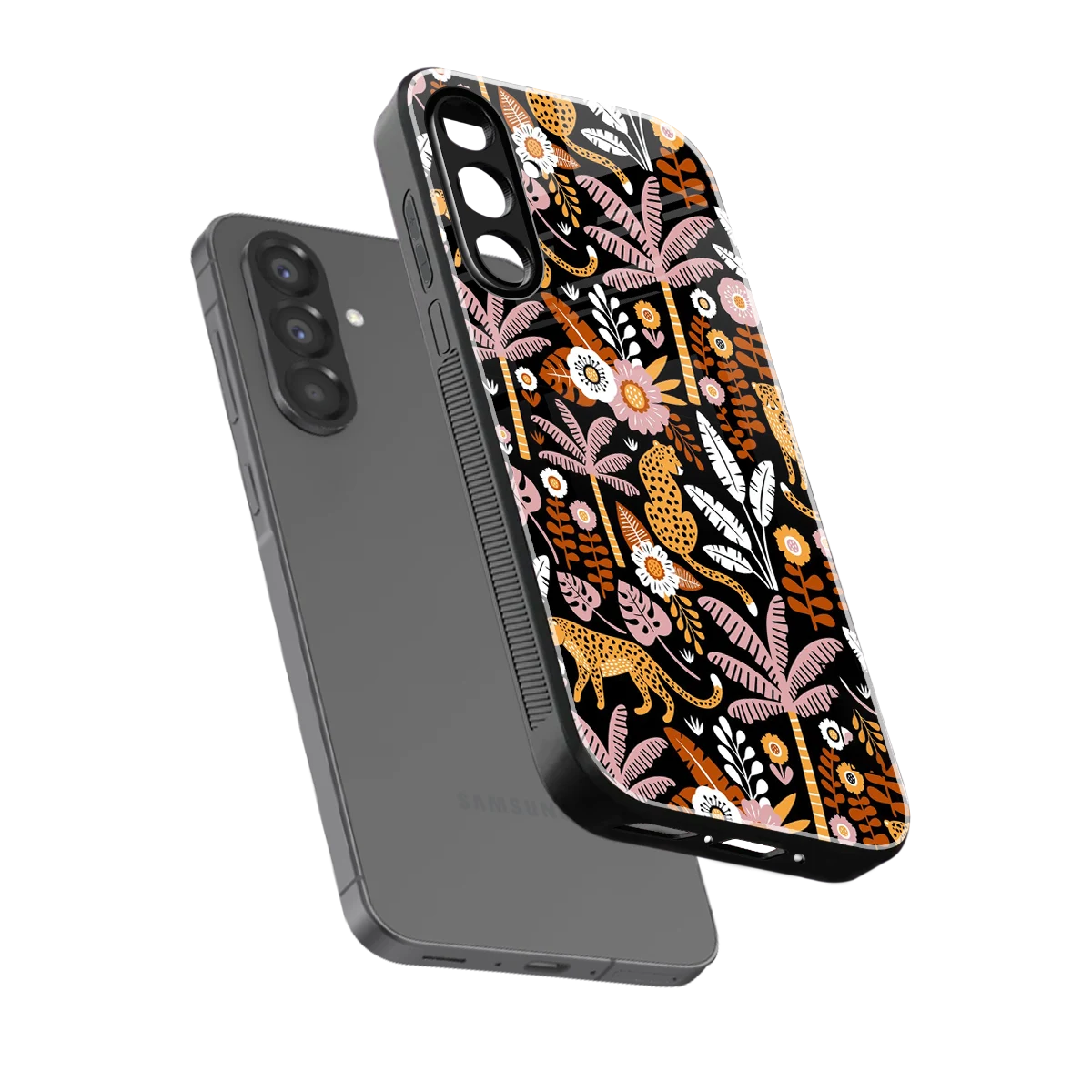 Exotic Paradise sleek samsung galaxy a37 5g cover with tempered glass back and TPU edges