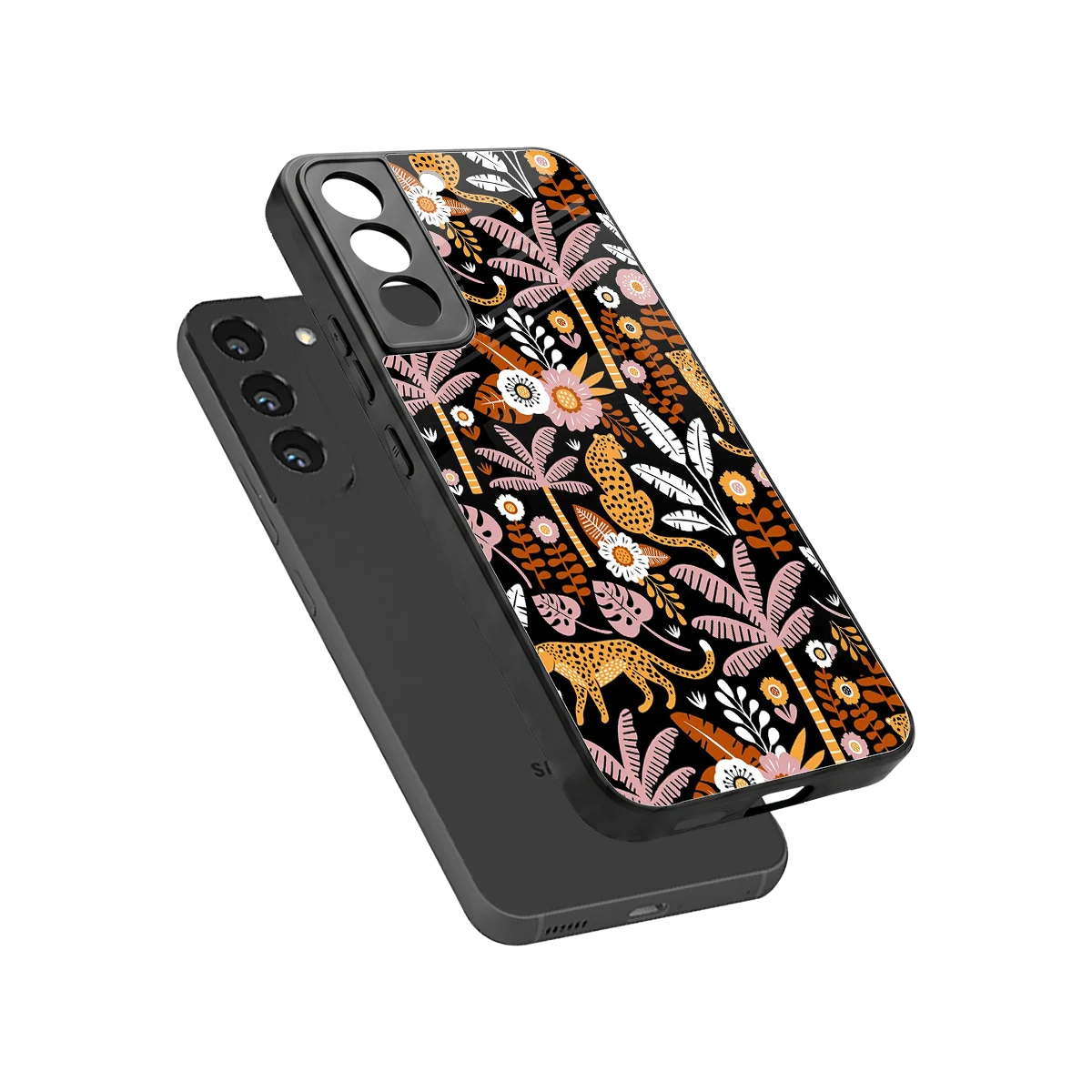 Exotic Paradise sleek samsung galaxy s22 cover with tempered glass back and TPU edges