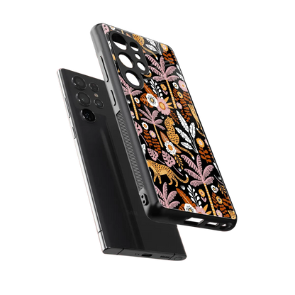 Exotic Paradise sleek samsung galaxy s25 ultra cover with tempered glass back and TPU edges