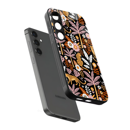 Exotic Paradise sleek samsung galaxy s24 cover with tempered glass back and TPU edges