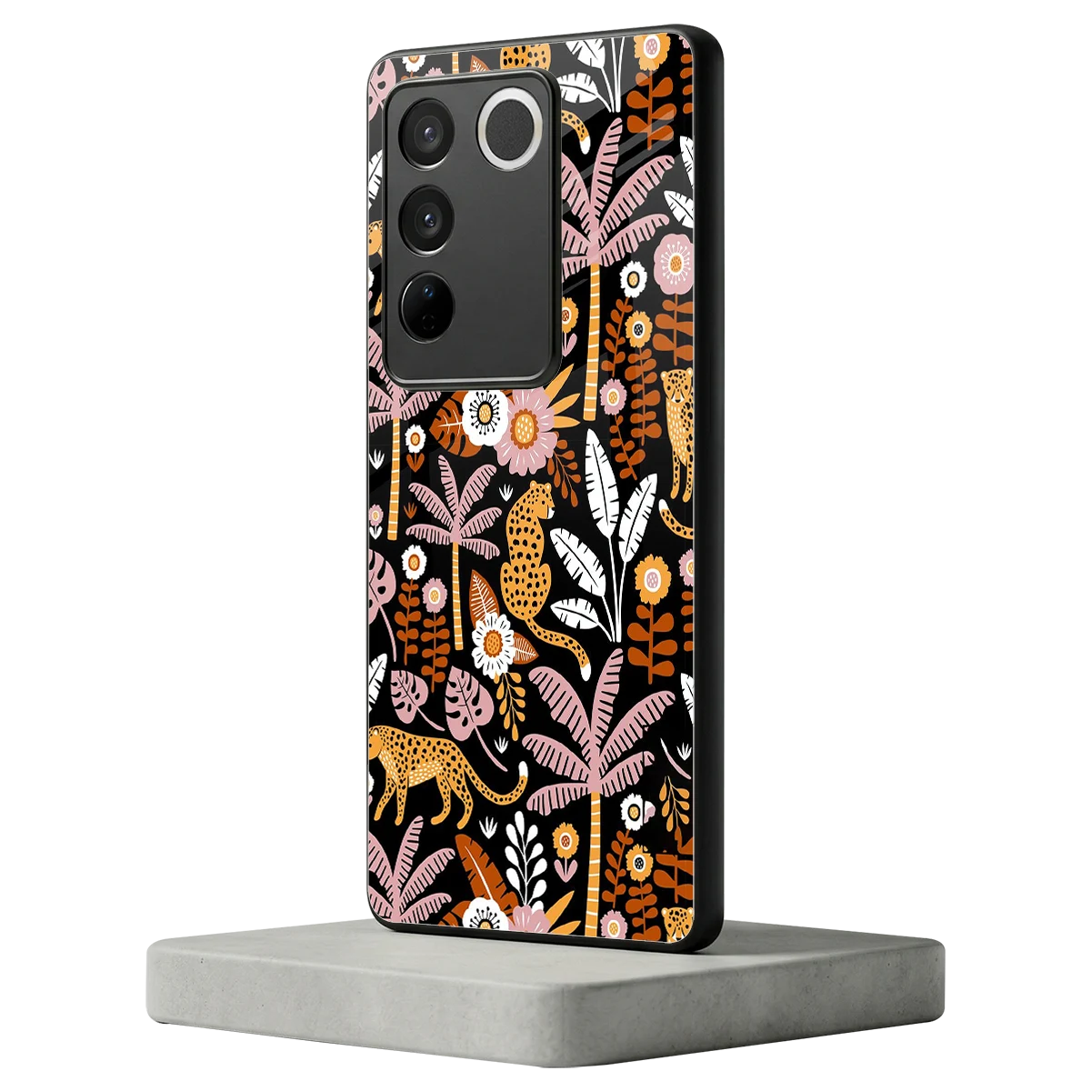 Exotic Paradise vivo v27 5g mobile cover | shockproof glass phone case