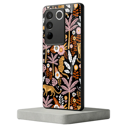 Exotic Paradise vivo v27 5g mobile cover | shockproof glass phone case