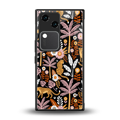 Exotic Paradise back phone cover | glass case for vivo v30