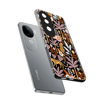 Exotic Paradise sleek vivo v40e cover with tempered glass back and TPU edges