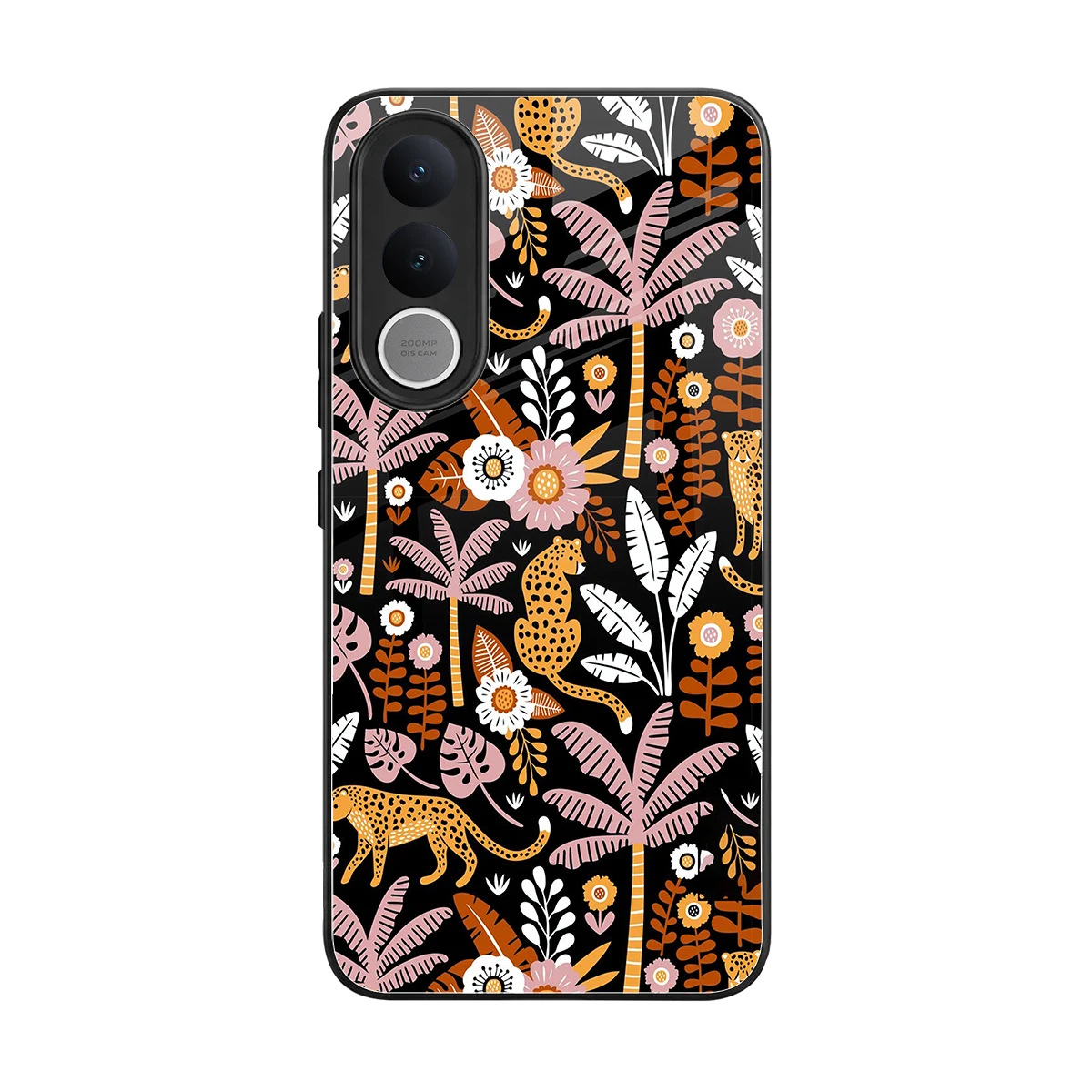 Exotic Paradise back phone cover | glass case for vivo v70 fe