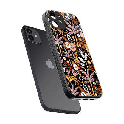 Exotic Paradise sleek iphone 11 cover with tempered glass back and TPU edges