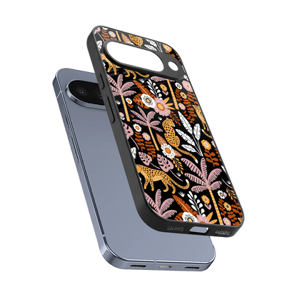 Exotic Paradise sleek google pixel 10 cover with tempered glass back and TPU edges