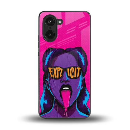Explicit back phone cover | glass case for oneplus nord ce5 5g