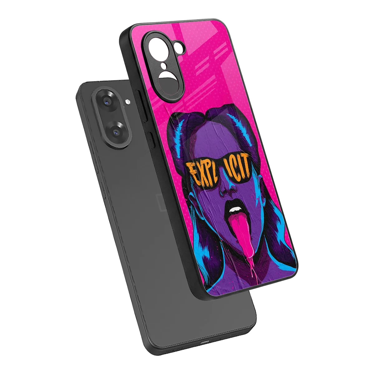 Explicit sleek oneplus nord ce5 5g cover with tempered glass back and TPU edges