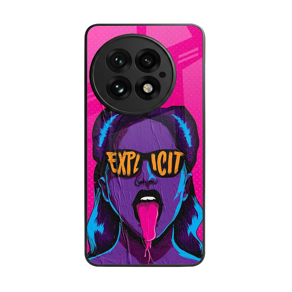 Explicit back phone cover | glass case for oneplus 13