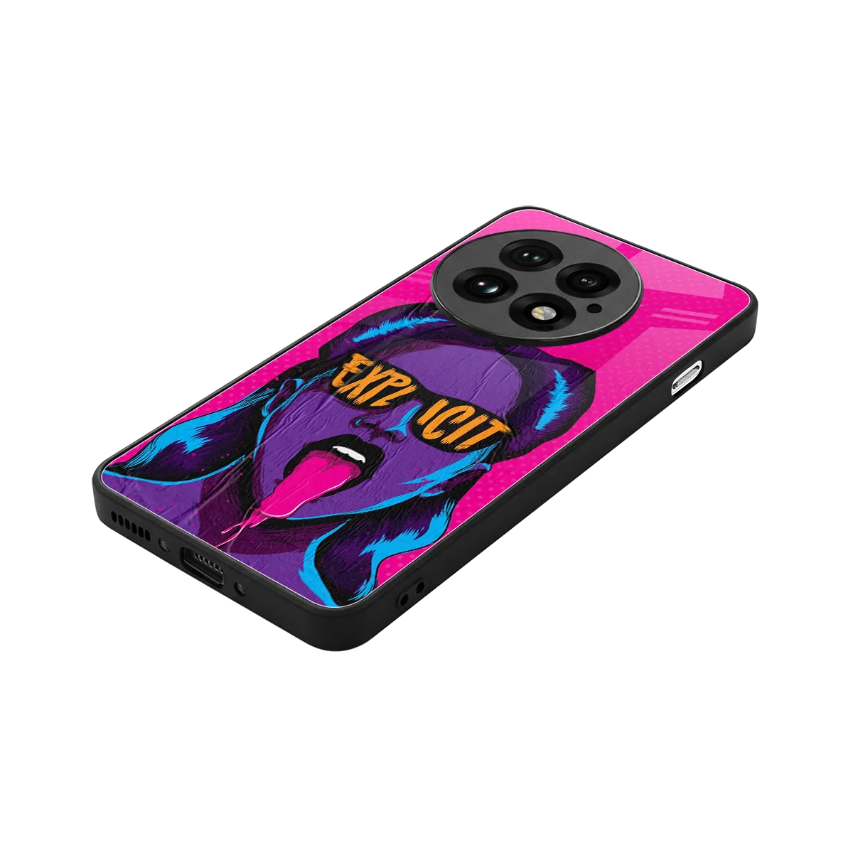 Explicit stylish phone case for oneplus 13 | glossy glass and slim fit