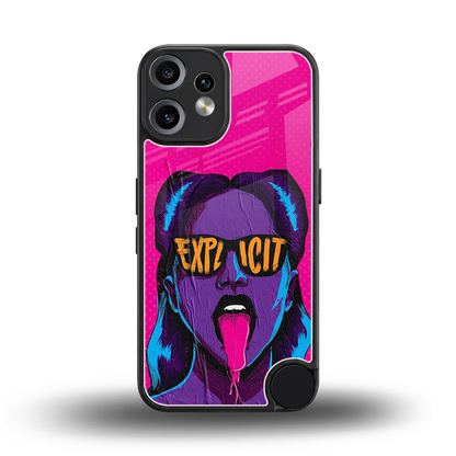 Explicit back phone cover | glass case for cmf nothing phone 2 pro