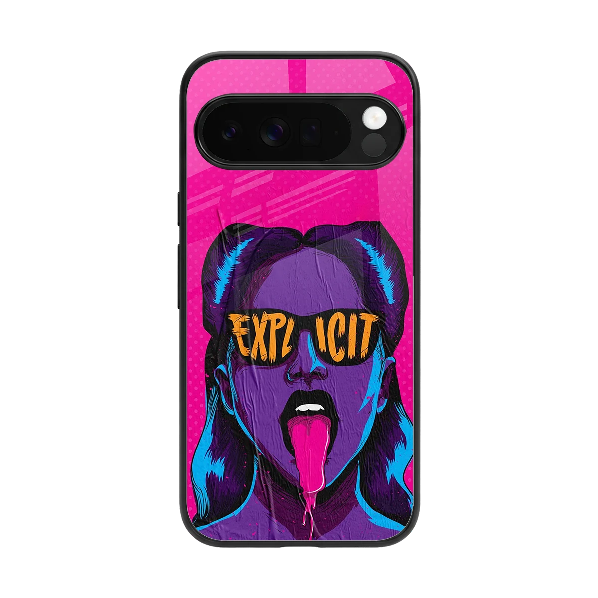 Explicit back phone cover | glass case for google pixel 10 pro xl