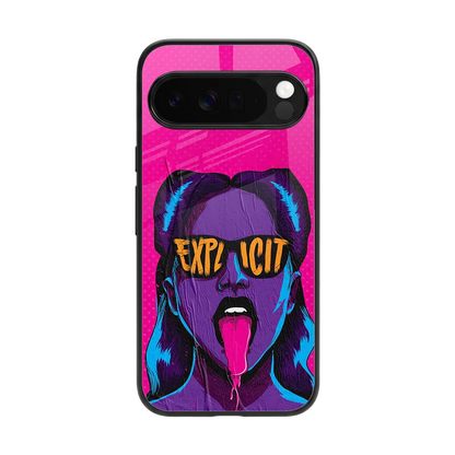 Explicit back phone cover | glass case for google pixel 10 pro xl